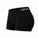 Boxers Mujer "Bamboo Skin" • Suaves y Sin Costuras • Pack 3 • Negro