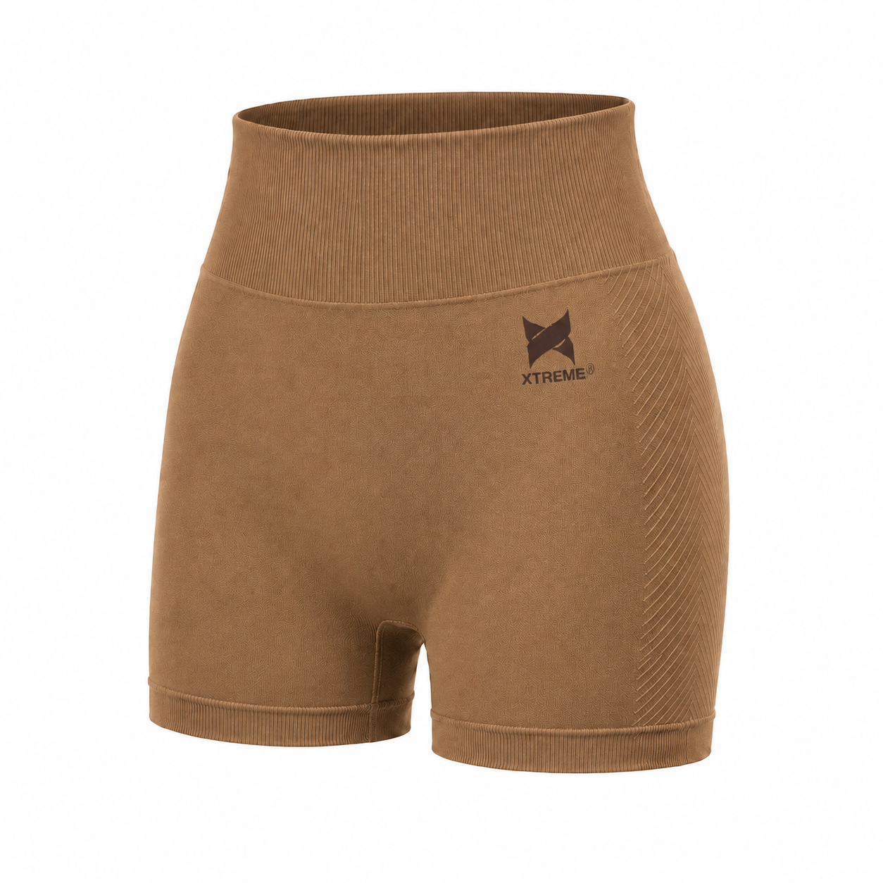 Shorts cortos deportivos • Confort y efecto moldeador • coñac