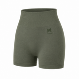 Shorts cortos deportivos • Confort y efecto moldeador • Verde