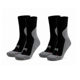 Calcetines Senderismo Caña Corta “Coolmax®” ● Protección y Confort ● Pack 2 Pares ● Negro