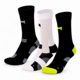 Calcetines de Ciclismo "Quick Dry" • Ajuste y Protección • Pack de 3 Pares • Multi Negro