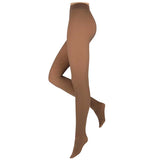 Collants térmicos Sarlini para mulher, forrados a polar e com efeito semi-transparente. Confortáveis, elegantes e ideais para usar com saias ou vestidos no inverno.