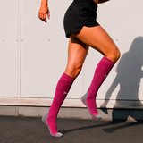 Calcetines Compresión “Run Pro” • Estabilidad y Recuperación • Pack 2 Pares • Multi Lilac