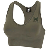 Cojunto de top e leggings de mulher, na cor verdes, para desporto, como fitness, ginásio, corrida treinos...