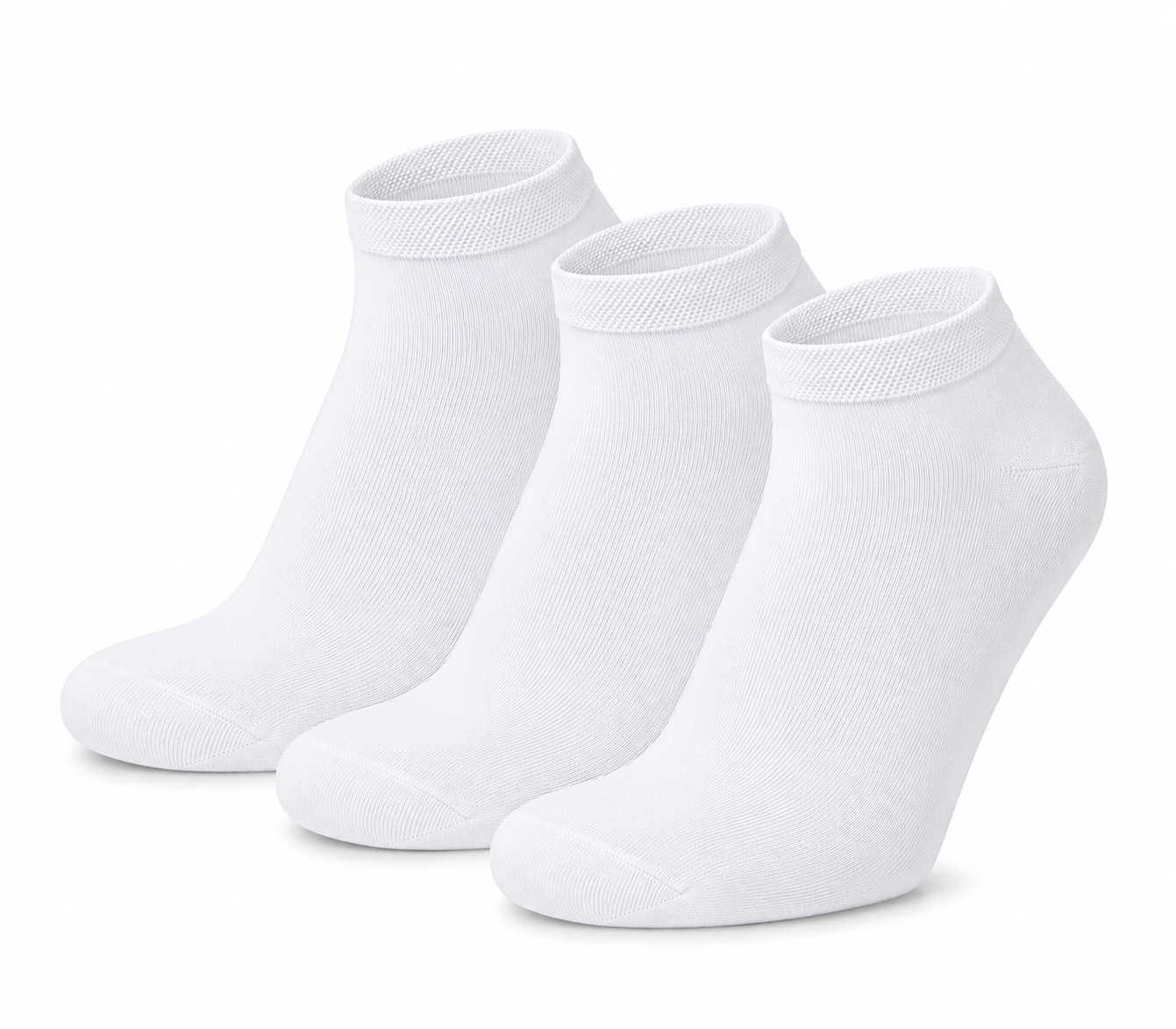 Pack 3 pares de calcetines cortos Lisos de BAMBÚ