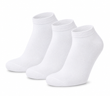 Meias Curtas “Silk Touch” ● Suavidade Extrema Bambu ● Pack 3 Pares ● Branco