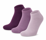 Meias Curtas “Silk Touch” ● Suavidade Extrema Bambu ● Pack 3 Pares ● Multi Lilás