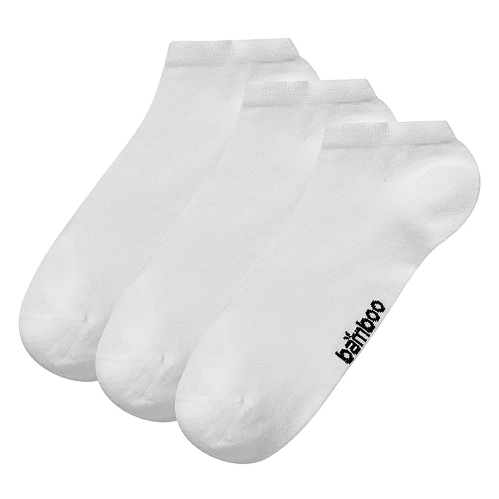 Pack 3 Pares Meias Curtas BAMBU Branco