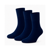 Calcetines “Silk Touch” • Para Diabéticos • Anti-Press • Bambú • Pack 3 • Marino