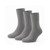 Calcetines “Silk Touch” • Para Diabéticos • Anti-Press • Bambú • Pack 3 • Gris Medio