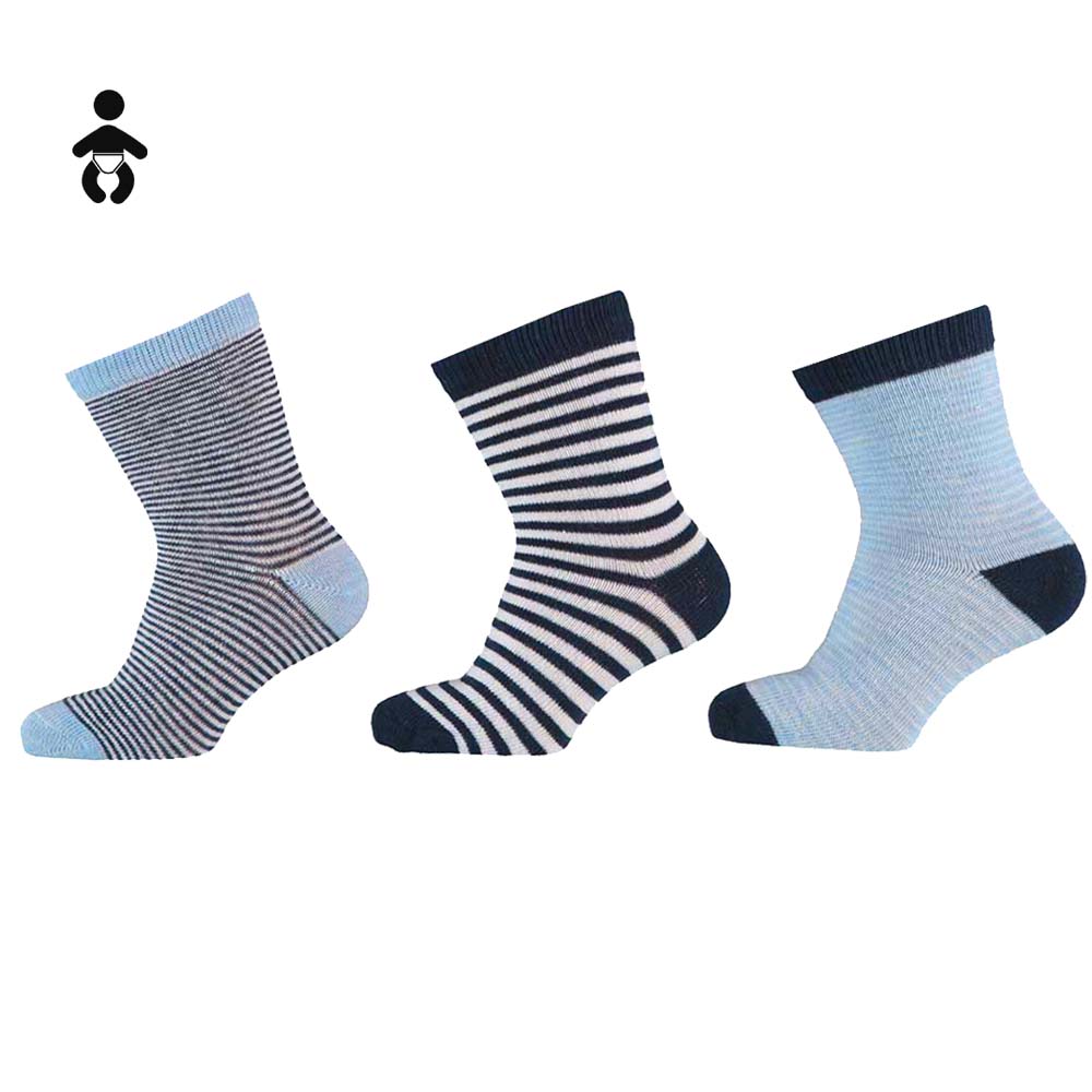 Pack 3 Pares Calcetines Bebé Algodon Trendy