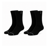 Calcetines “Elite Crew” • Comodidad y Resistencia • Algodón Superior • Pack 2 Pares • Negro