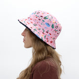 Sombrero Bucket de Navidad reversible