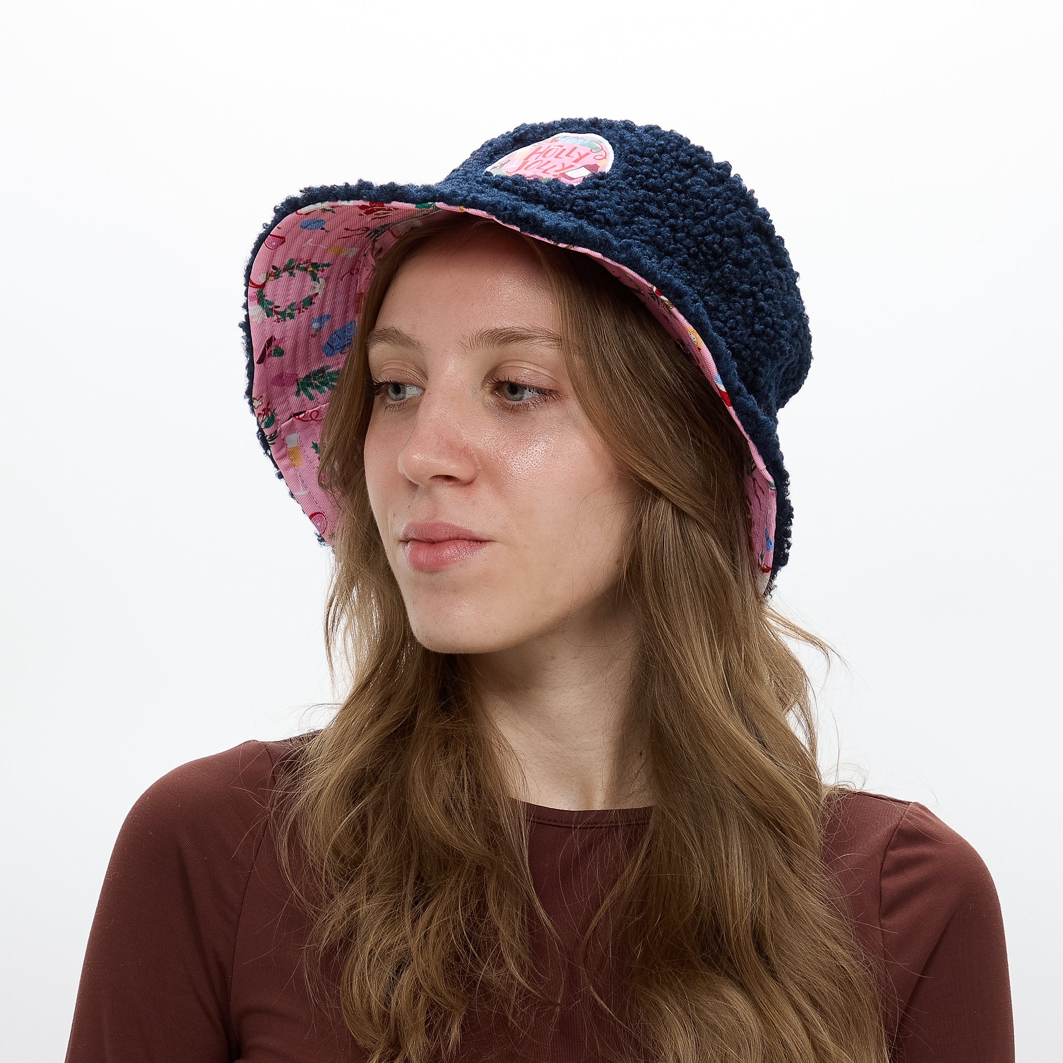 Sombrero Bucket de Navidad reversible