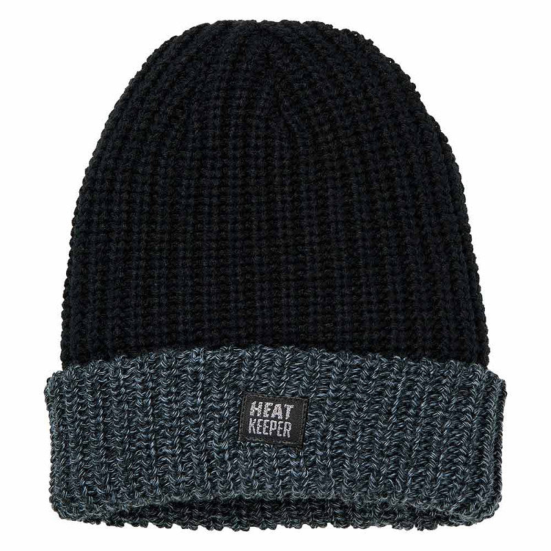 Gorro térmico Heatkeeper para homem, com forro polar macio e malha canelada. TOG 3.4, quente, confortável e ideal para atividades ao ar livre no inverno.