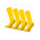 Meias Grip Pro • Antiderrapantes • Pack 2 Pares • Amarelo