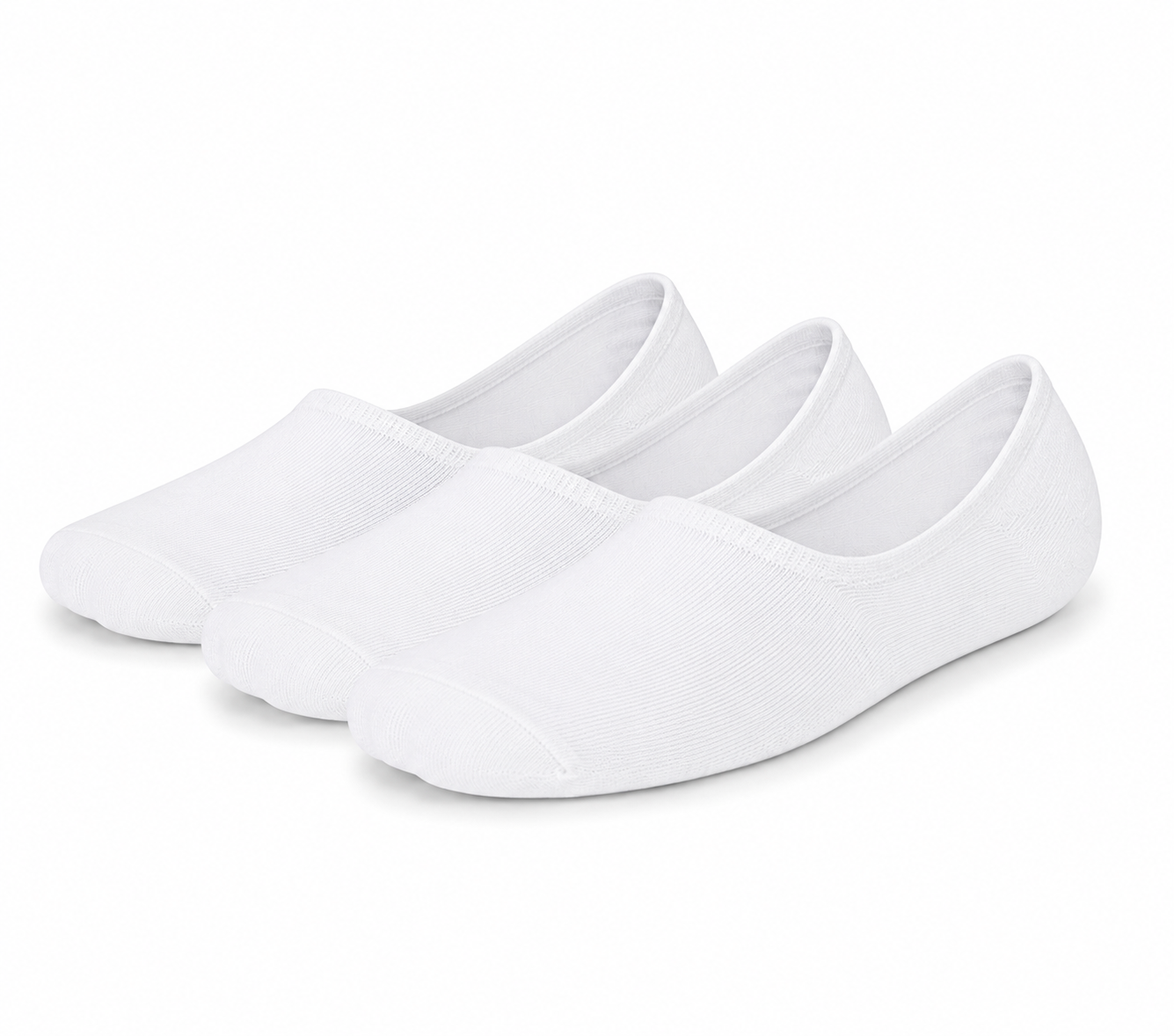 Calcetines “Ever Soft” • Invisibles en Modal • Pack 3 Pares • Blanco