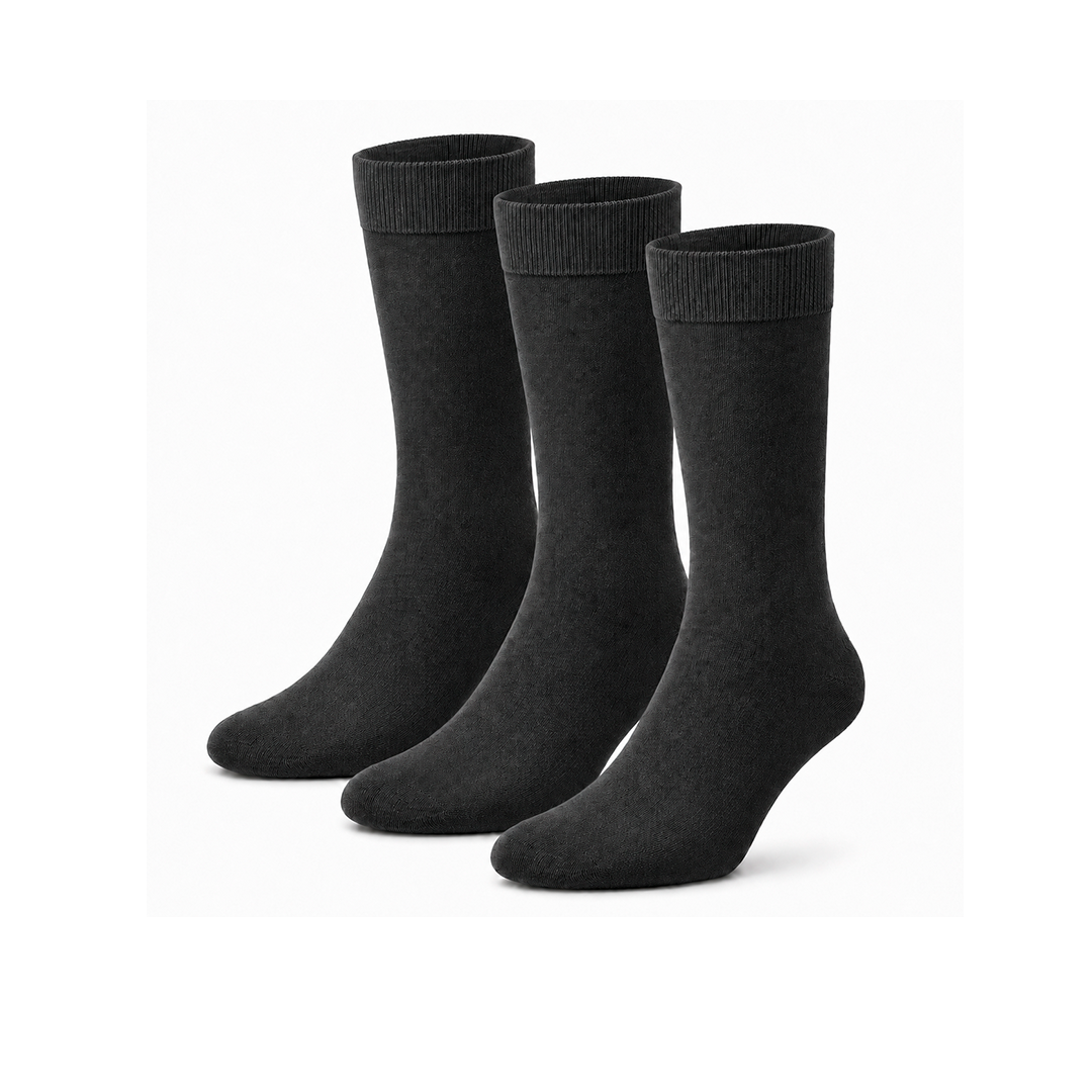Calcetines “Merino Daily” • Confort Térmico en Lana Merino • Pack 3 Pares • Antracita