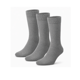 Meias “Merino Daily” • Conforto Térmico Lã Merino • Pack 3 Pares • Cinza