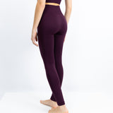 Leggings de desporto, na cor bordô, para mulher, com um ajuste perfeito e qualidade, sem transparência. Perfeito para treinos de alta intensidade, como ginásio, crossfit, corrida...