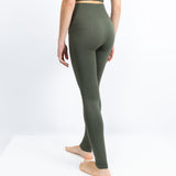 Leggings de desporto, na cor verde, para mulher, com um ajuste perfeito e qualidade, sem transparência. Perfeito para treinos de alta intensidade, como ginásio, crossfit, corrida...
