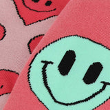 Pack de 2 meias de criança em algodão, antiderrapantes e sem costuras, com desenhos divertidos de emojis. Conforto e segurança máxima para o uso diário e pés sempre quentinhos.