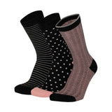 Calcetines “Bambú Trendy” • Tacto de Seda de Bambú • Pack 3 Pares • Rosa