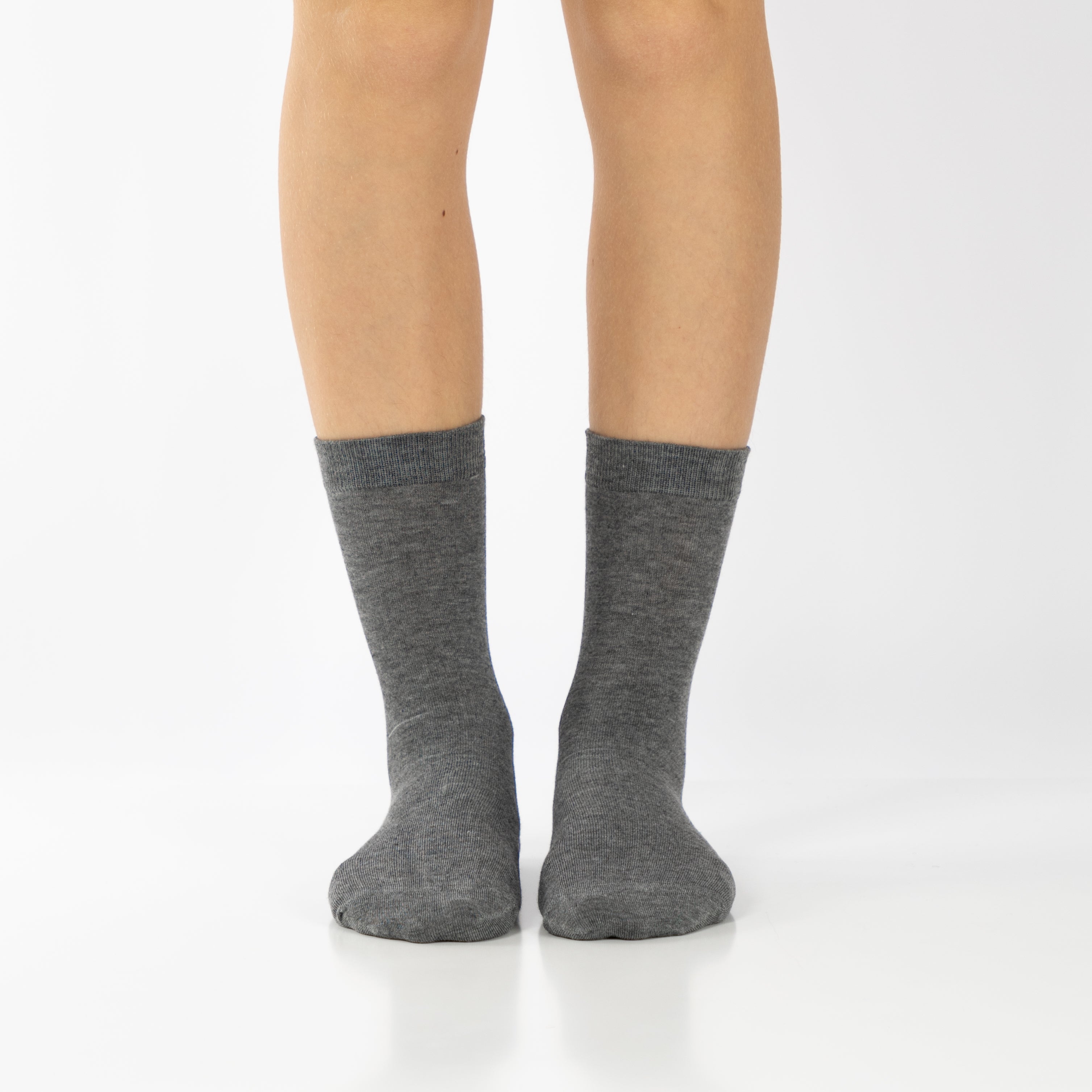 Meias em Bambu "Silk Touch" Suavidade Extrema • Pack 3 Pares • Cinza