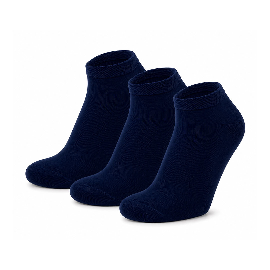 Calcetines “Ever Soft” • Cortos en Modal • Pack 3 Pares • Azul Marino