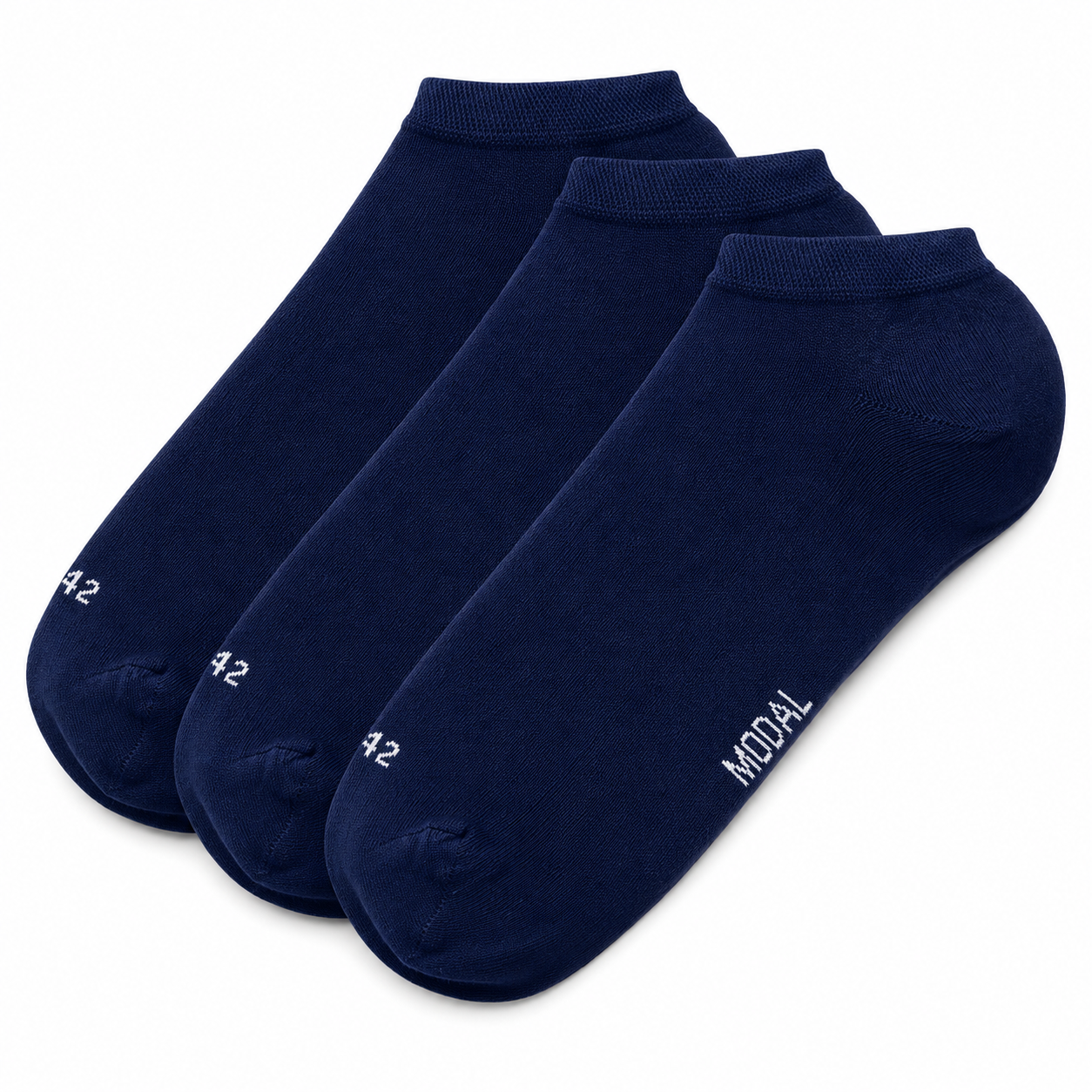 Calcetines “Ever Soft” • Cortos en Modal • Pack 3 Pares • Azul Marino