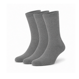 Calcetines de Bambú "Silk Touch" • Suavidad Extrema Gris • Pack 3 Pares