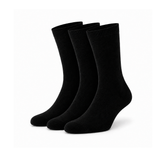 Calcetines de Bambú "Silk Touch" • Suavidad Extrema Negro - Pack 3 Pares