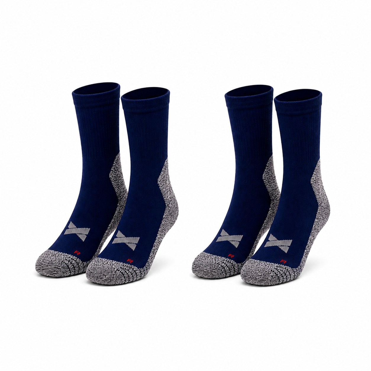 Meias Caminhada “Coolmax®” ● Proteção e Conforto ● Pack 2 Pares ● Azul Marinho