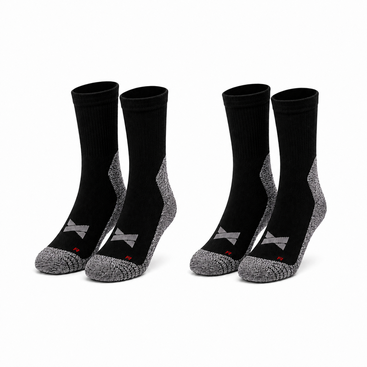 Meias Caminhada “Coolmax®” ● Proteção e Conforto ● Pack 2 Pares ● Preto