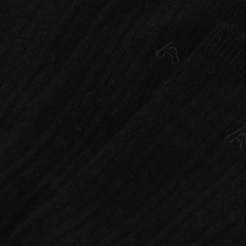Meias clássicas caneladas para mulher, em fibra de bambu, na cor preta. Meias frescas e suaves.