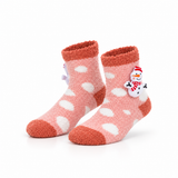 Calcetines de Navidad “Frosty Feet” • Antideslizantes con Muñeco de Nieve 3D • Infantil