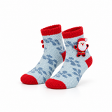 Calcetines de Navidad “Ho Ho Socks” • Antideslizantes con Papá Noel 3D • Infantil