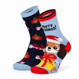 Calcetines de Navidad “Jolly Paws” • Divertidos • Pack de 2 Pares • Infantil