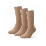 Pack de 3 Calcetines de Modal Antipress Beige