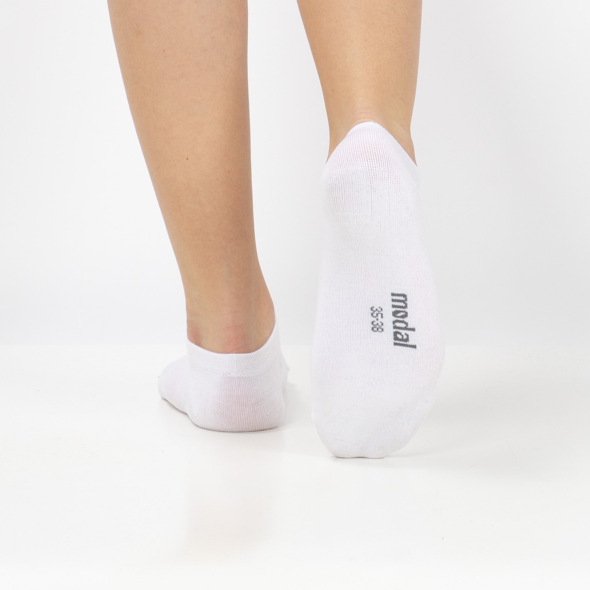 Calcetines “Ever Soft” • Cortos en Modal • Pack 3 Pares • Blanco