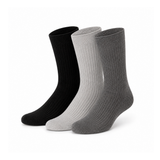 Pack de 3 pares de calcetines de canalé en fibra de bambú