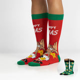 Paquete de 2 Pares de Divertidos Calcetines Navideños