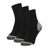 Calcetines Reforzados de Trabajo • Confort Diario • Pack 3 Pares • Negro
