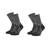 Calcetines Técnicos de Lana "Merino Trekking" • Termorregulación y Confort • Pack 2 Pares • Gris