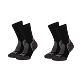 Calcetines Técnicos de Lana "Merino Trekking" • Termorregulación y Confort • Pack 2 Pares • Negro
